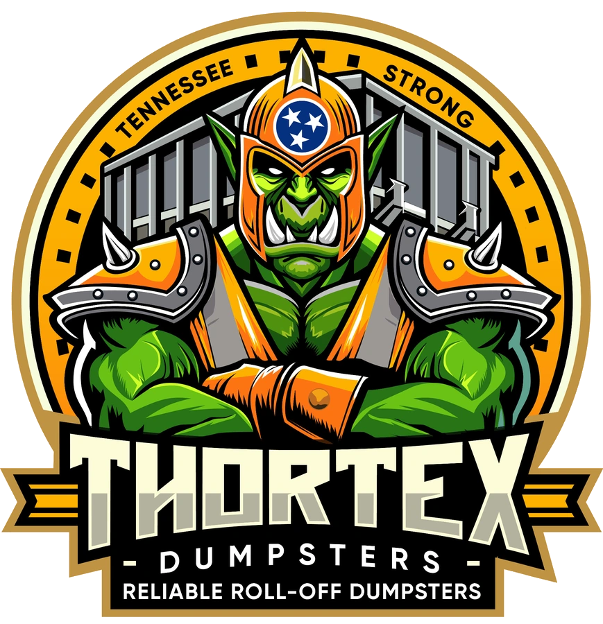 Thortex Dumpsters original Tennessee Strong orc logo