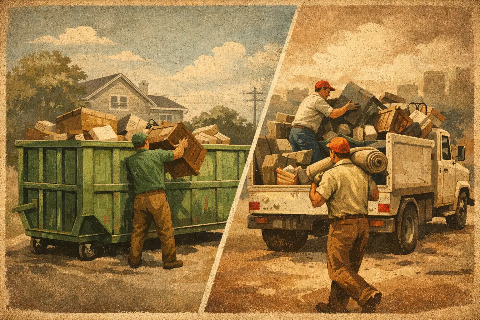 Dumpster Rental Versus Junk Removal Compared