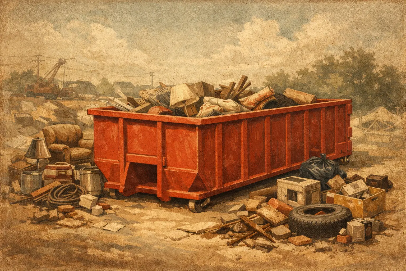 What Can You Put in a Roll Off Dumpster?