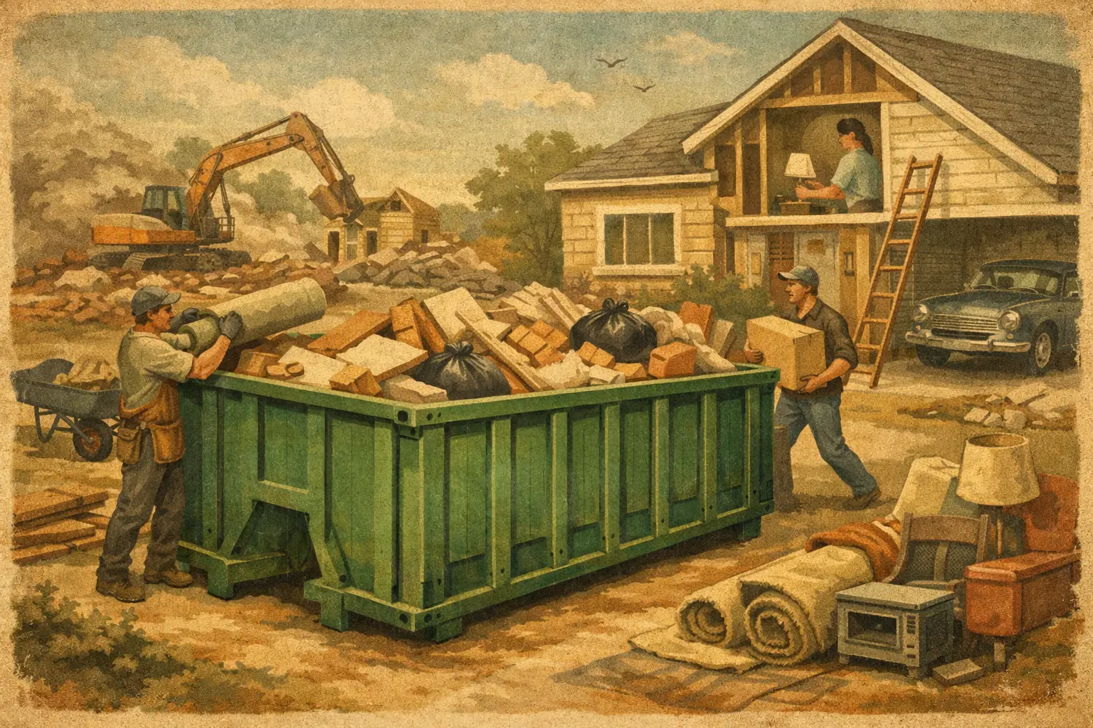 What Fits a 20 Yard Dumpster for Your Project?